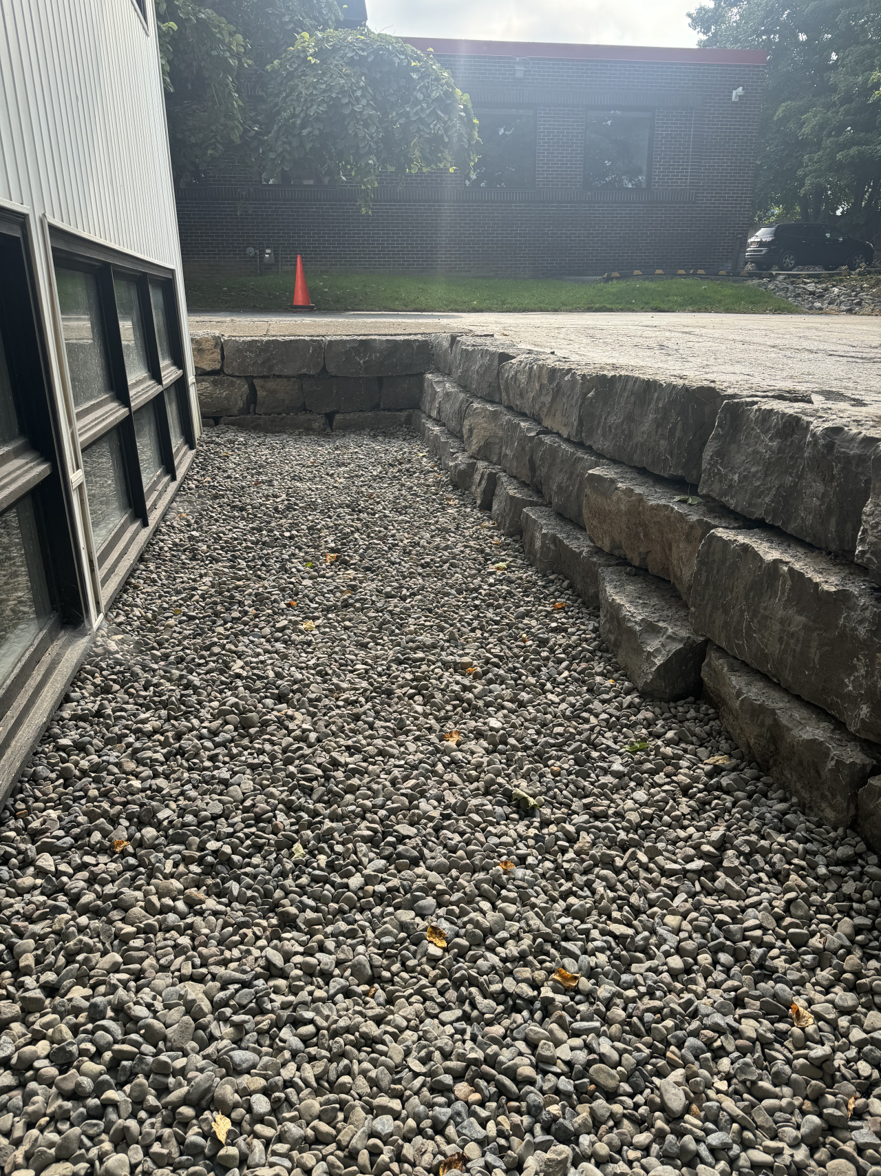 Retaining Wall for Building