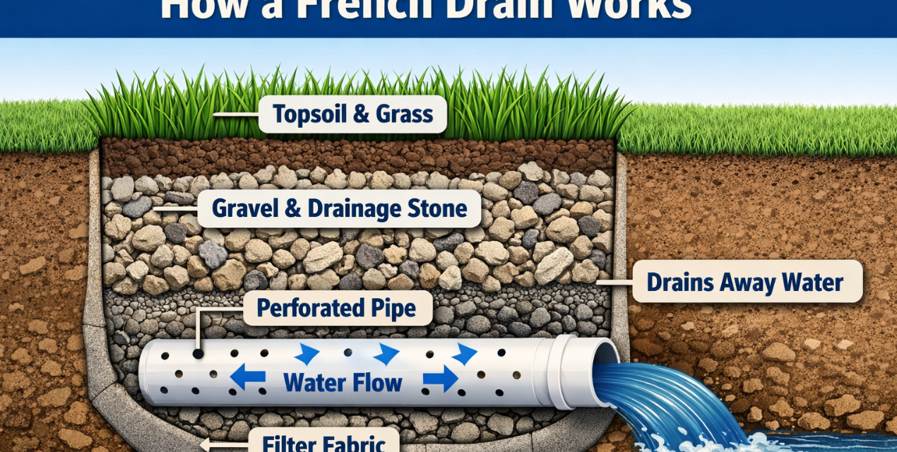 French Drains and Drainage Systems in Onondaga and Oswego Counties